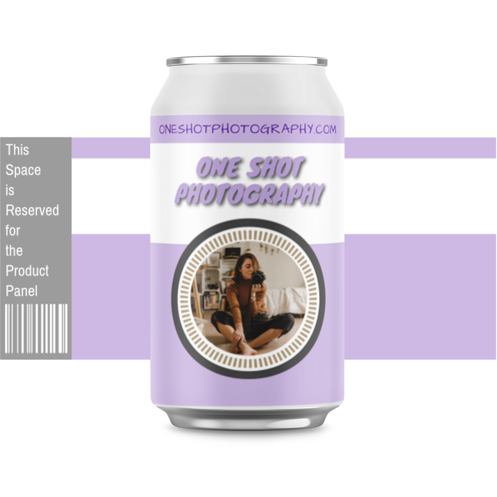 Brand building themed custom label can or bottle label. 